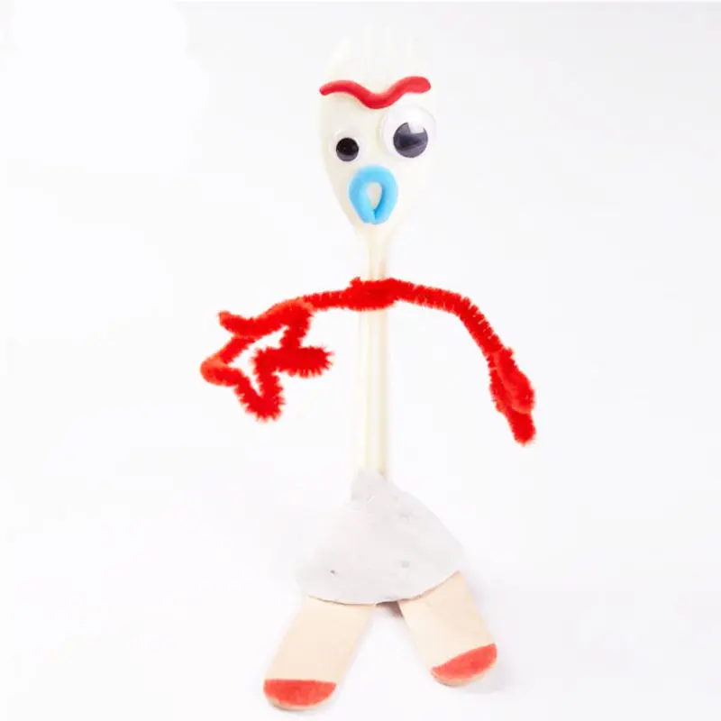 

Action figure 14cm Diy Forky Buzz Lightyear Toy Story 4 Cartoon Woody Jessie Dog collectible Doll toys for children