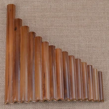 Professional Pan Flute 15 Pipes Item Woodwind Flauta G Key Curved Handmade Bamboo Panpipes Musical Instrument Panflute Music Hot