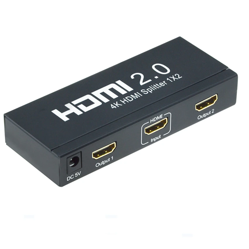 EMK HDMI 2.0 Splitter HDMI 1x2 Port Splitter Divisor 1 in 2 out Support 3D Ultra HD 4Kx2K at 60Hz HDCP2.2 with EDID Control (11)
