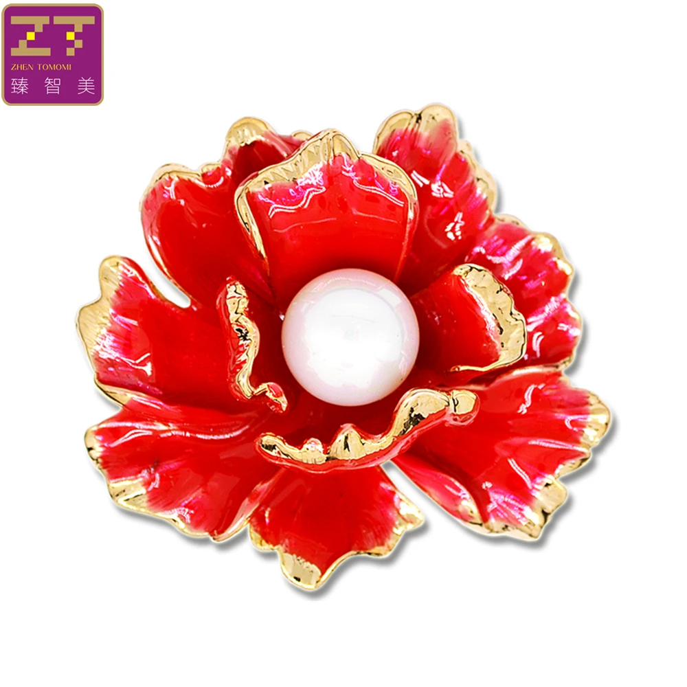 Zhen томоми букеты Роскошные Мода цветок камелии имитация жемчужина корсаж брошь