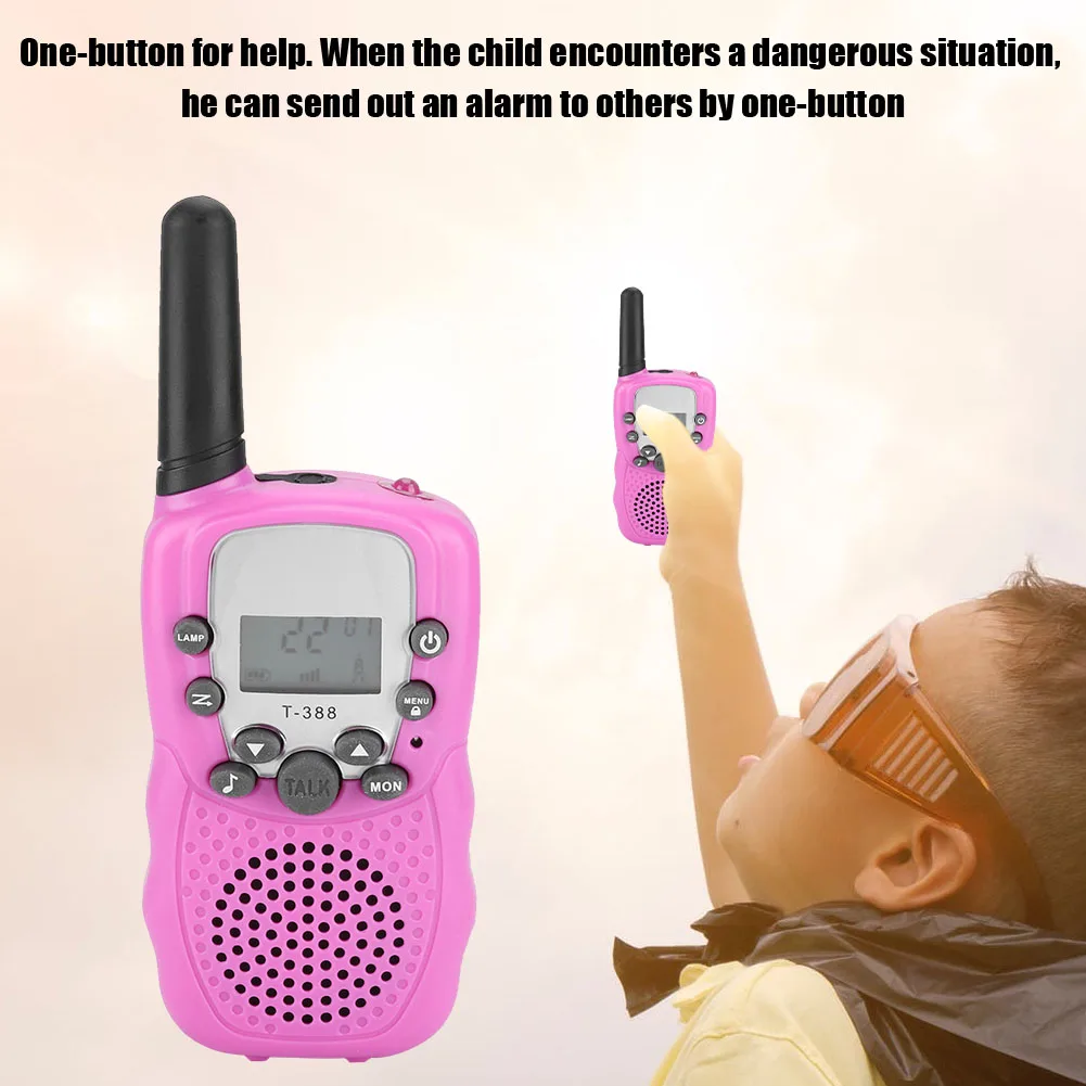 SOONHUA 2 шт. мини Детская рация UHF462-467MHz рации ЖК-дисплей двухсторонняя рация