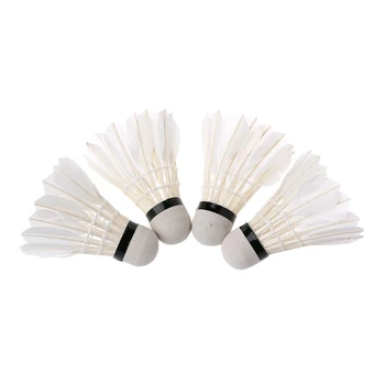 

OOTDTY 4Pcs Lighting Badminton Birdies Dark Night Colorful LED Shuttlecock Hot Sale Drop Shipping Support