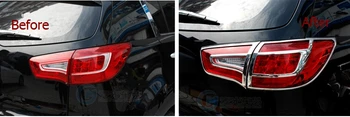 

Lapetus For Kia Sportage 2011 2012 2013 2014 2015 Chrome Rear Tail Light Lamp Decoration Stickers Cover Trim 4 Pcs / Set