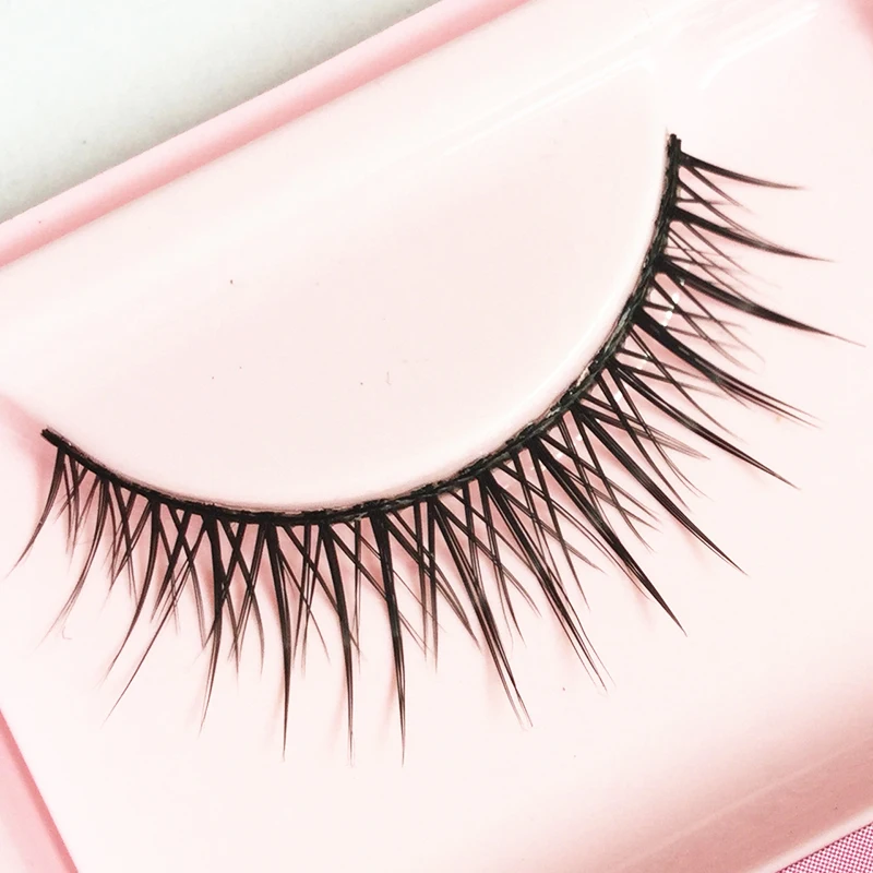 

1 Pair Reusable Cross Fake Eye Lashes For Beauty Women False Eyelashes Handmade Short Lashes Natural Eye Makeup Tools