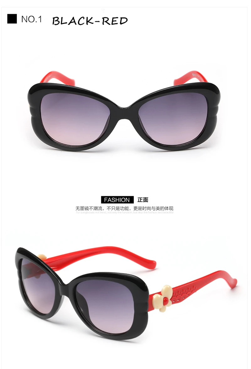 WtgwtQ 2018 New Children Sunglasses Kids Designer Cute Shades For Girls Boys Goggle Baby Glasses Oculos Infantil Sun glasses 11