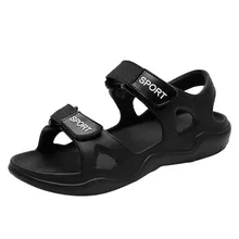 SAGACE/Новинка года; черные повседневные мужские пляжные однотонные Повседневные Дышащие сандалии на плоской подошве; удобные легкие мужские сандалии