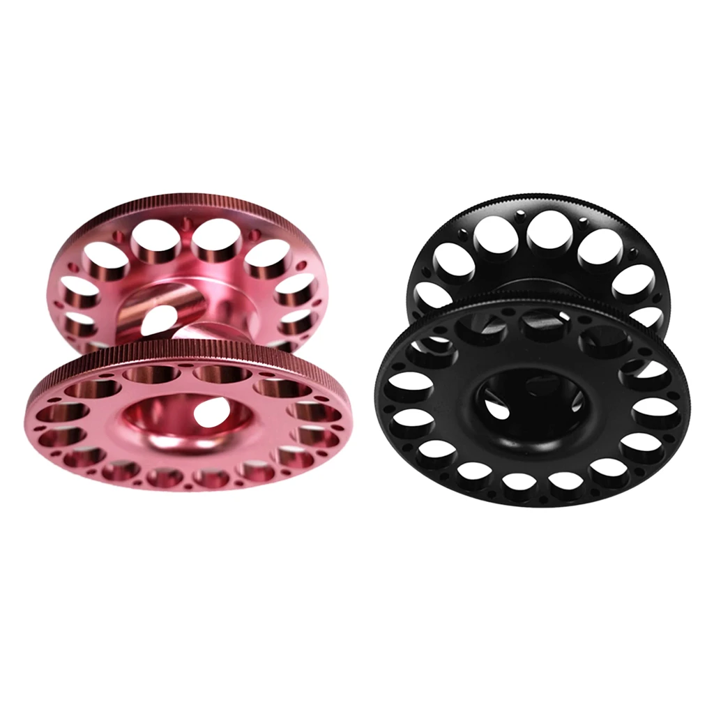 Perfeclan Lightweight  2Pcs/Set Aluminum Alloy Scuba Diving Finger Spool Dive Reel without Line Scuba Diving Reel 