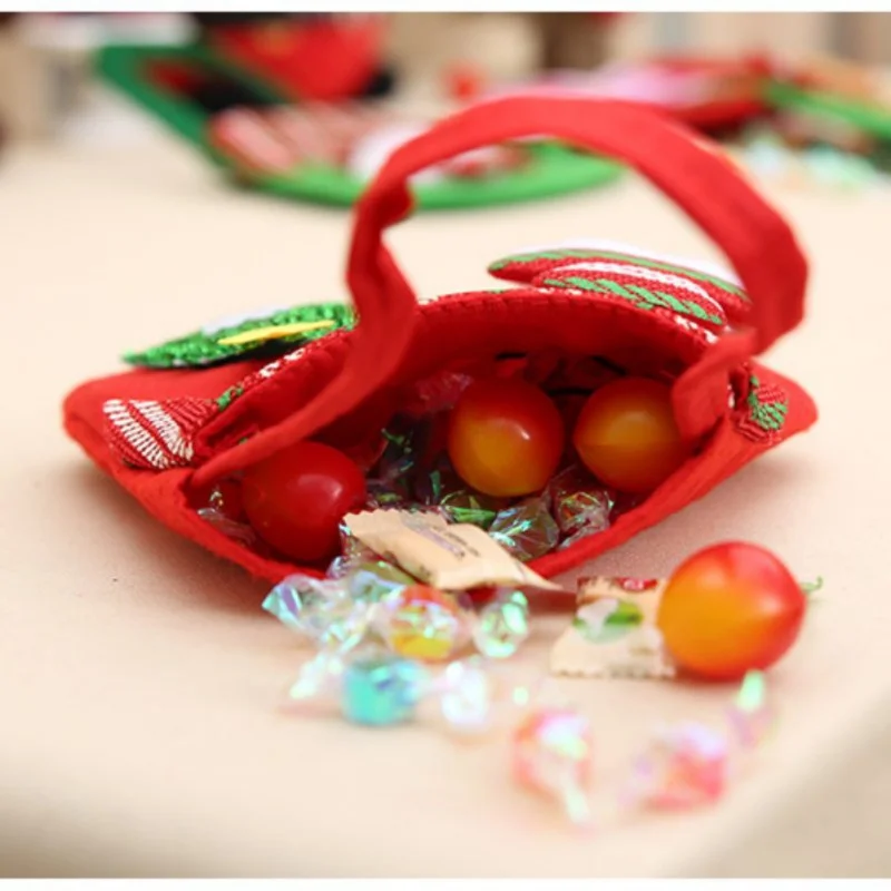 Рождественский подарок мешок конфет сумки рождественские украшения для дома с Рождеством Христовым олень мультфильм Рождество дома новое