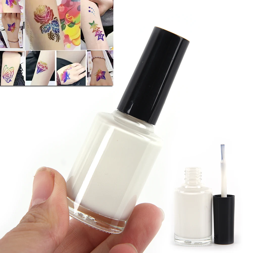 White Body Art/Glitter Tattoo Body Art Paint 15m Tattoo Glue Makeup
