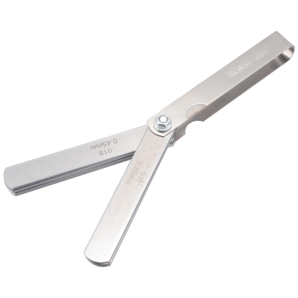 Mayitr 0.04-0.88mm Thickness Gage 32 Blades Set Valve Feeler Gauge Metric Gap Filler for Measurment