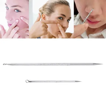 

2PCS Acne Extractor Set Antibacterial acne cosmetic needle portable stainless steel acne pick acne black head performance clean
