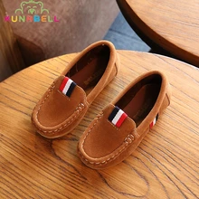2017 Nouveau Printemps Garçons Enfants Shoes Enfants Garçons PU En Cuir Shoes Enfants Mocassin Mocassins Tout-petits Simples Occasionnels Appartements Sneakers C301