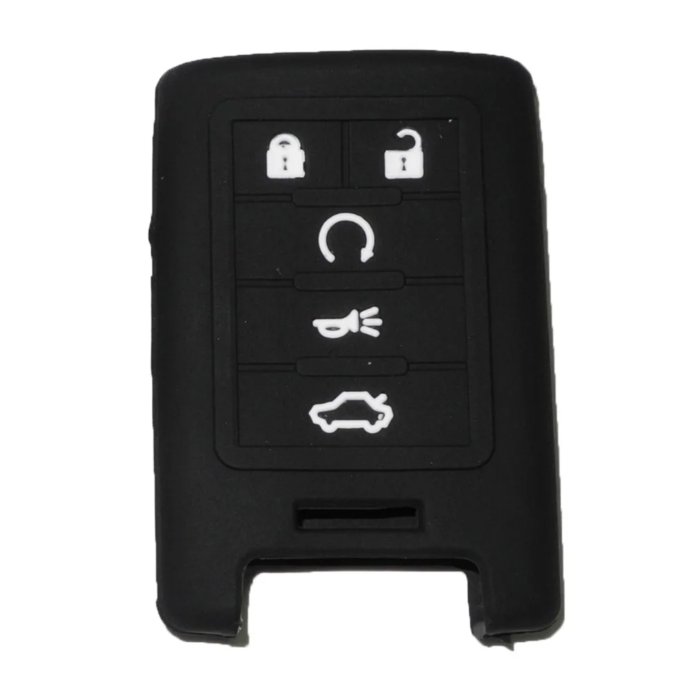 

jingyuqin New Remote Car Key Case Cover 5 Buttons for Cadillac SLS CTS ATS CTS SRX XTS Seville Escalade Smart Key