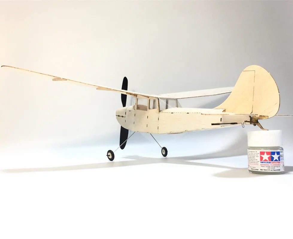 MininimumRC самолет лазерная резка самолетик из пробкового дерева набор cessna L 19 рамка