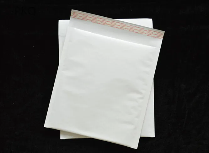 100p cs/lot White Kraft Bubble Mailers Padded Envelopes Shipping Bags Self Seal High Quality Business School Office Supplies