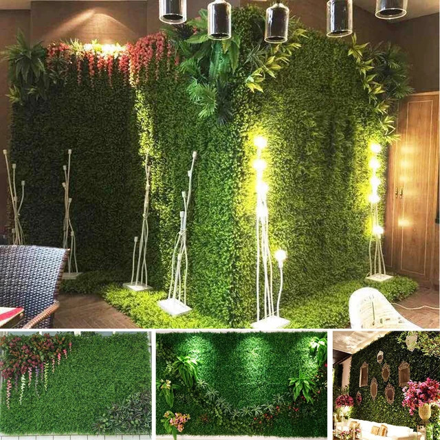40cm x 60cm simulation of plastic green artificial grass lawn for
