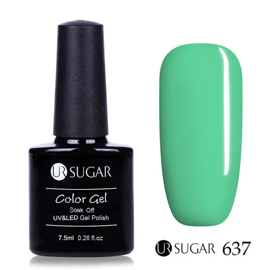 Ur Sugar 7,5 мл 112 цветная серия Гель-лак для ногтей долговечный Полупостоянный УФ светодиодный чистый лак для ногтей - Цвет: 637