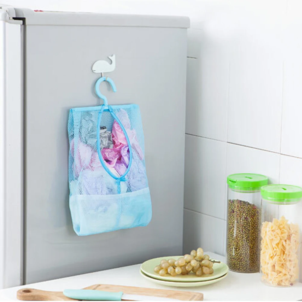 1Pcs Hang Mesh Bag Clothes Storage Laundry Bags Hanging For Bathroom Organizer Closet Rack Hangers New | Дом и сад