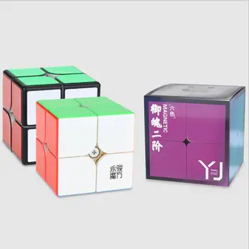 

YONGJUN 2X2X2 MAGIC SPEED CUBE POCKET STICKERless PUZZLE CUBE PROFESSIONAL 2x2 SPEED CUBE EDUCATIONAL funny TOYS FOR CHILDREN