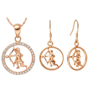 

Plated NEW set of 925 Sterling custom twelve constellation set Pendant Earrings Party, Luxury Dubai