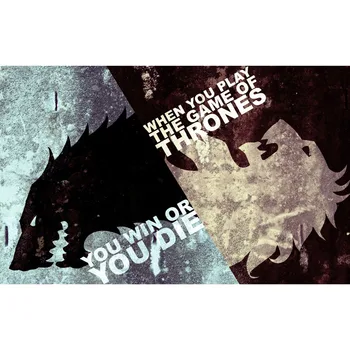 

Game of Thrones (A song of Fire and Ice ) The Lion and the Wolf Playmat Board Game Cards tab pad