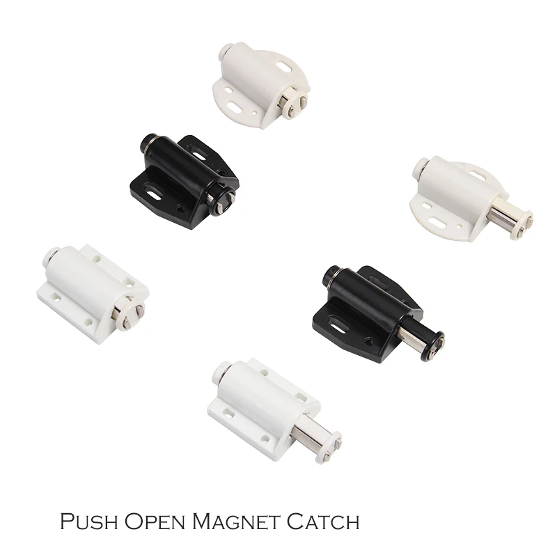 

cupboard cabinet etc furniture door push open magnet Catch with round plate and free screws
