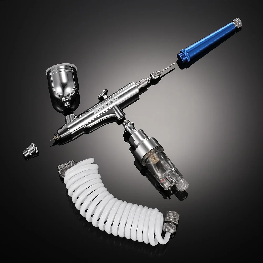 Пистолет-распылитель двойного действия Аэрограф набор Tornado aerografo pistola de pintura капельница ключ+ чистящий инструмент для ремонта 0,3 мм гравитационная подача