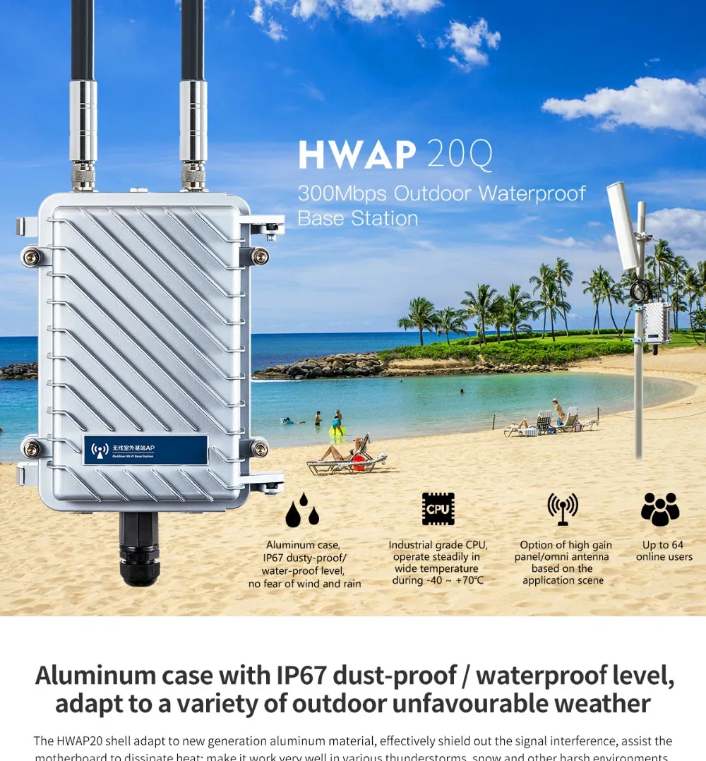 

Lot of 100pcs 300Mbps Outdoor Wireless CPE Router Wifi Repeater 500mW Long-Range Access Point Router With 2Pcs Antenna