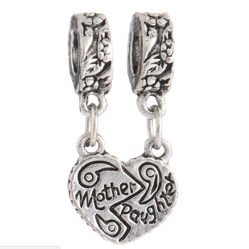 

Heart Charm Beads Fits Pandora Charms Silver 925 Original Bracelet Jewelry Valentine's Day Mary Poppins Berloque Bijoux DGB329