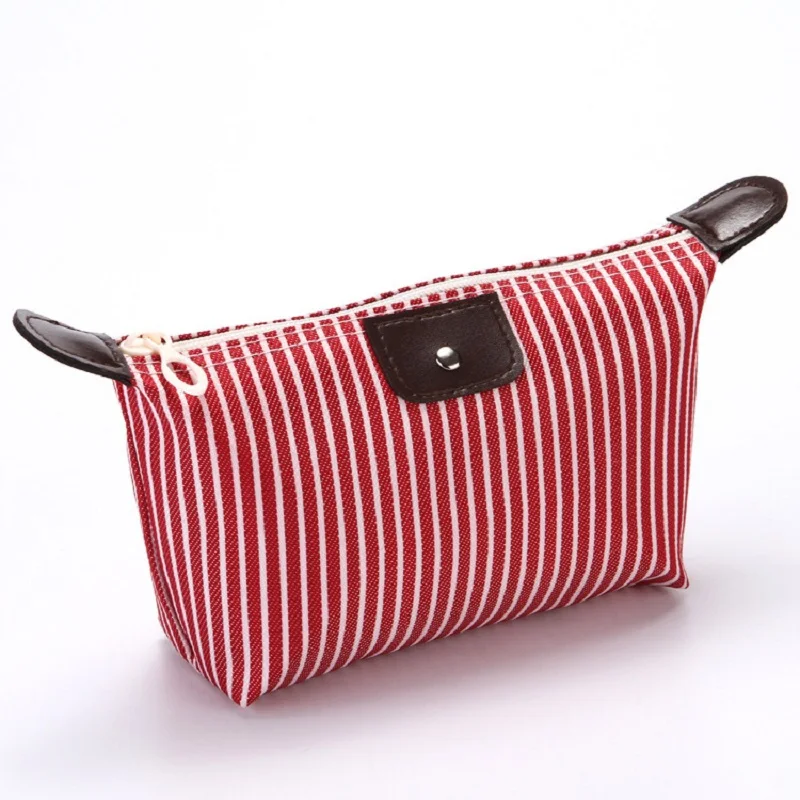 Женская косметичка для путешествий, сумка для макияжа, женская сумочка на молнии, маленькая косметичка, органайзер для путешествий - Цвет: Red