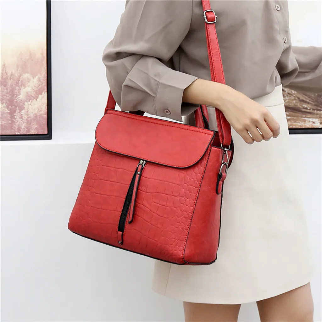 New Women New Wild Alligator Casual Retro Handbag Messenger Shoulder Bag