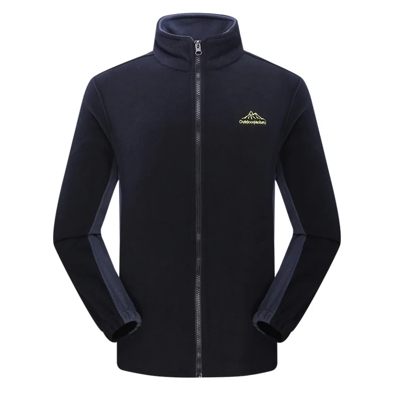 

Autumn Winter Outdoor Men Cardigan Stand Fleece Soft Shell Jackets liner Couple Models Sports Windproof Warm Fleece Jacket