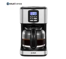 Donlim DL-KF400S home cafe Machine household American drip coffee maker 1.8L Smart stainless steel Semi-automatic glass tea pot