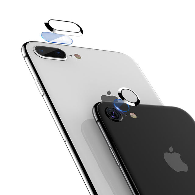 Rear Lense Screen Protector with Metal Ring for iPhone Models