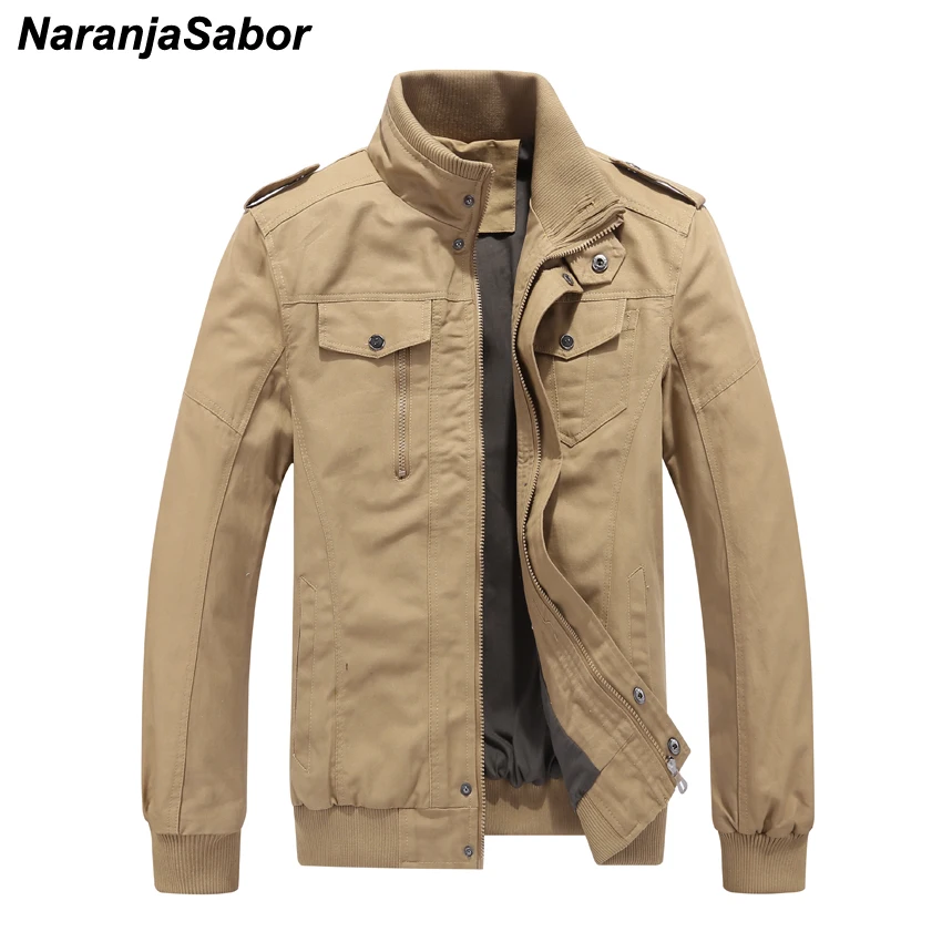 

NaranjaSabor 6XL Spring Autumn Men's Jackets Army Military Outerwear Mens Casual Coats Male Bomber Jackets Mens Brand Clothing