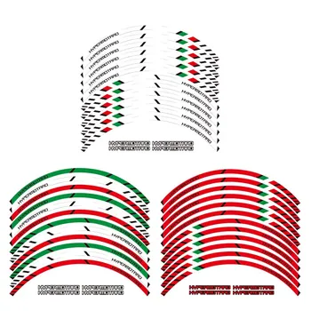 

12 X Thick Edge Outer Rim Sticker Stripe Wheel Decals FIT all DUCATI HYPERMOTARD 939 796