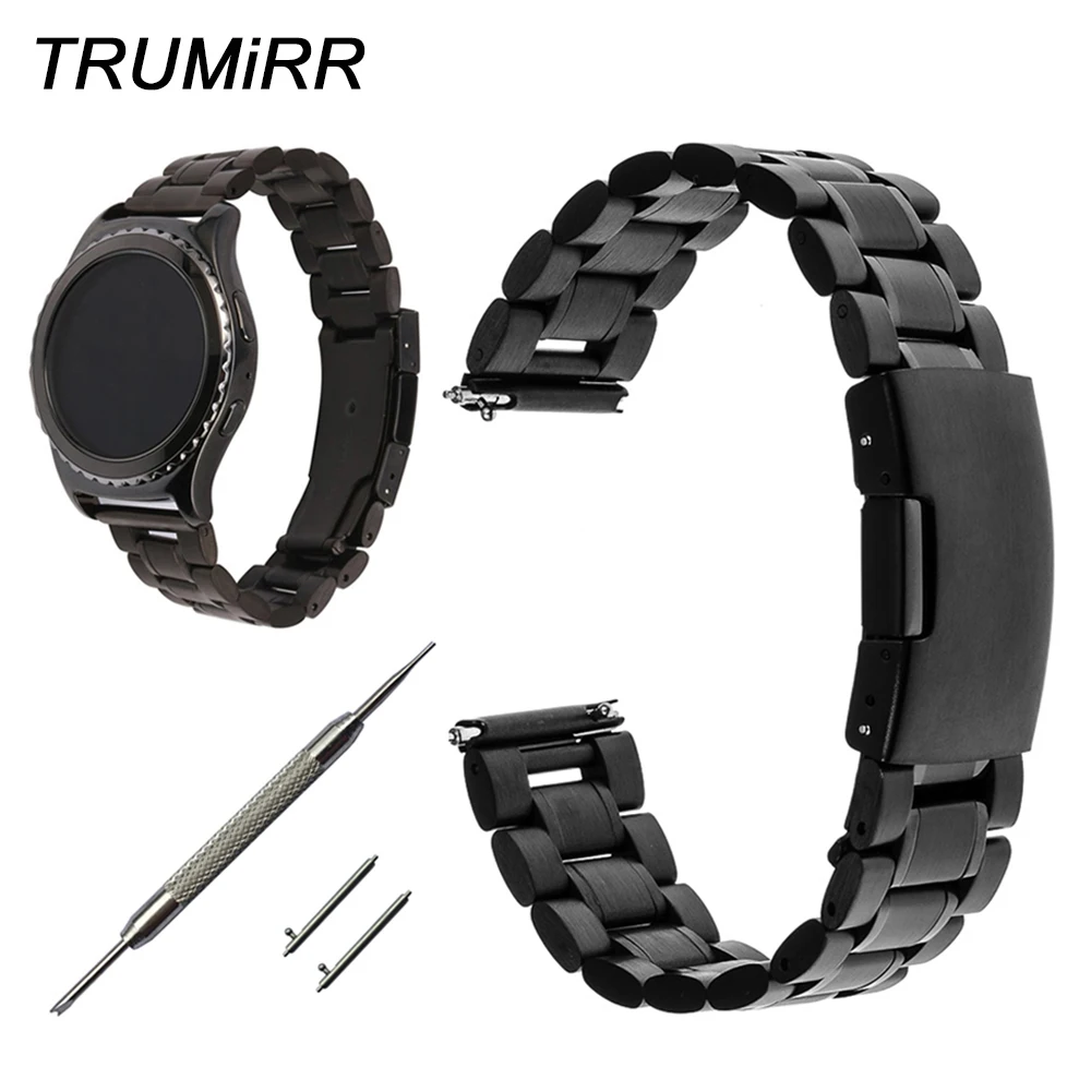 20mm Stainless Steel Watch Band Quick Release for Samsung Gear S2