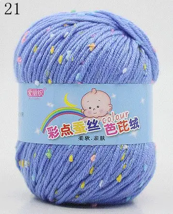 High Quality Baby Cotton Cashmere Yarn For Hand Knitting Crochet Worsted Wool Thread Colorful Eco-dyed Needlework 25