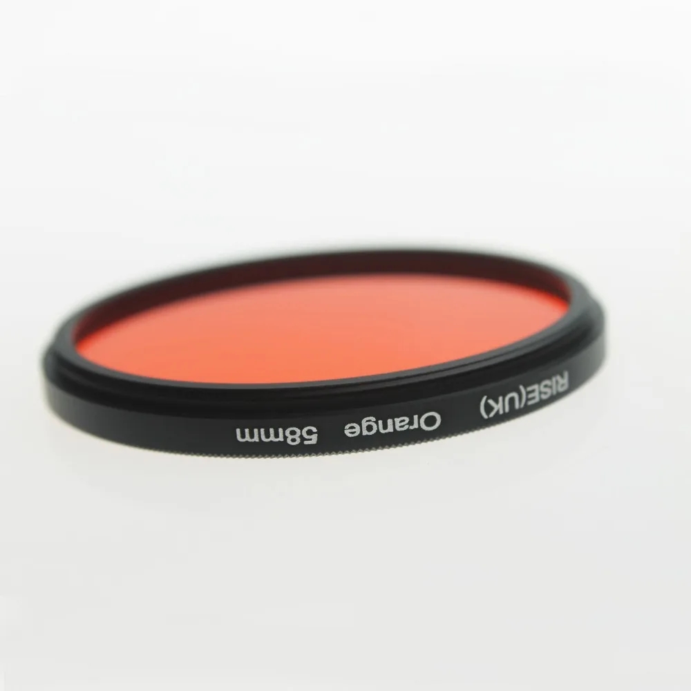 52 Mm Colour Filter Blue Yellow Orange Red Green + Lens Cap + 6 Slot