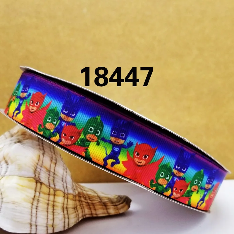 50 двор мультфильм печатных Grosgrain ленты 18818 - Цвет: 18447