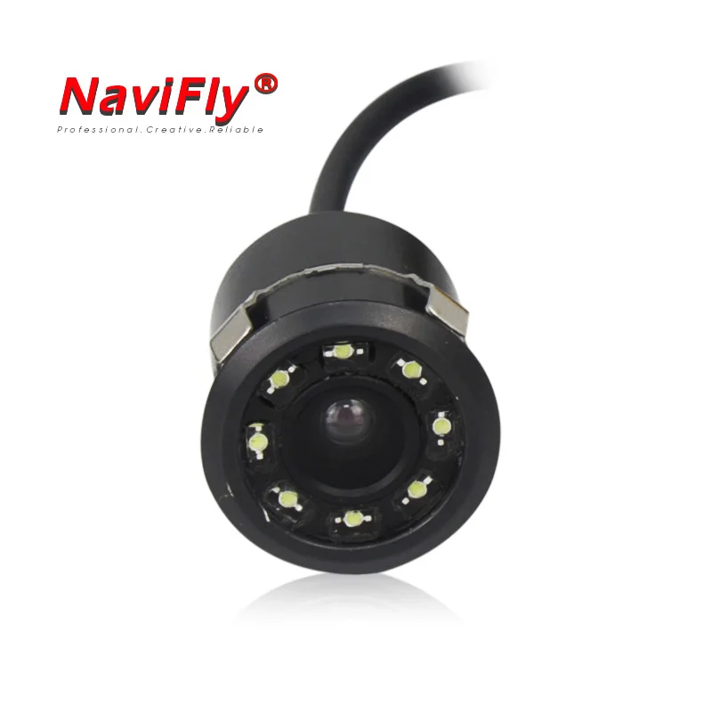 8LED камера заднего вида с ночным видением, автомобильная парковочная камера с монитором CCD, водонепроницаемая Универсальная автомобильная камера, Универсальная Резервная парковочная камера