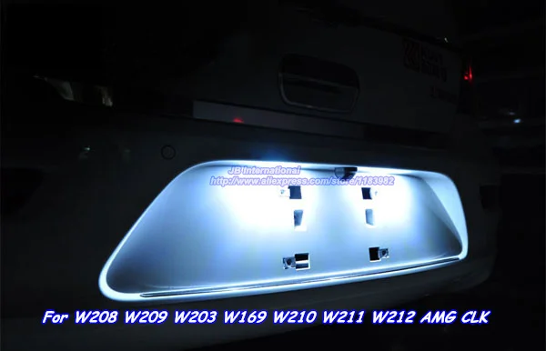 

Deechooll 2pcsxCar LED Light Bulbs for Mercedes W208 W209 W203 W169 W210 W211 W212 CLK License Plate Lights Canbus White