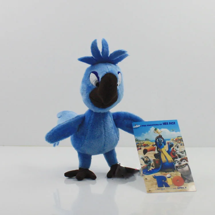 Rio 2 игрушка маленький голубой попугай Tiago плюшевые 14 см Горячие из фильма РИО мягкие животные птицы плюшевые игрушки для детей подарок