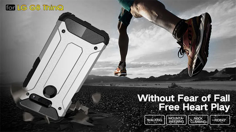 Phone Case For LG G8 Hard PC With Soft TPU Case For LG G8 ThinQ Heavy Duty Armor Silicon Cover Shell Coque Capa Fundas (10)
