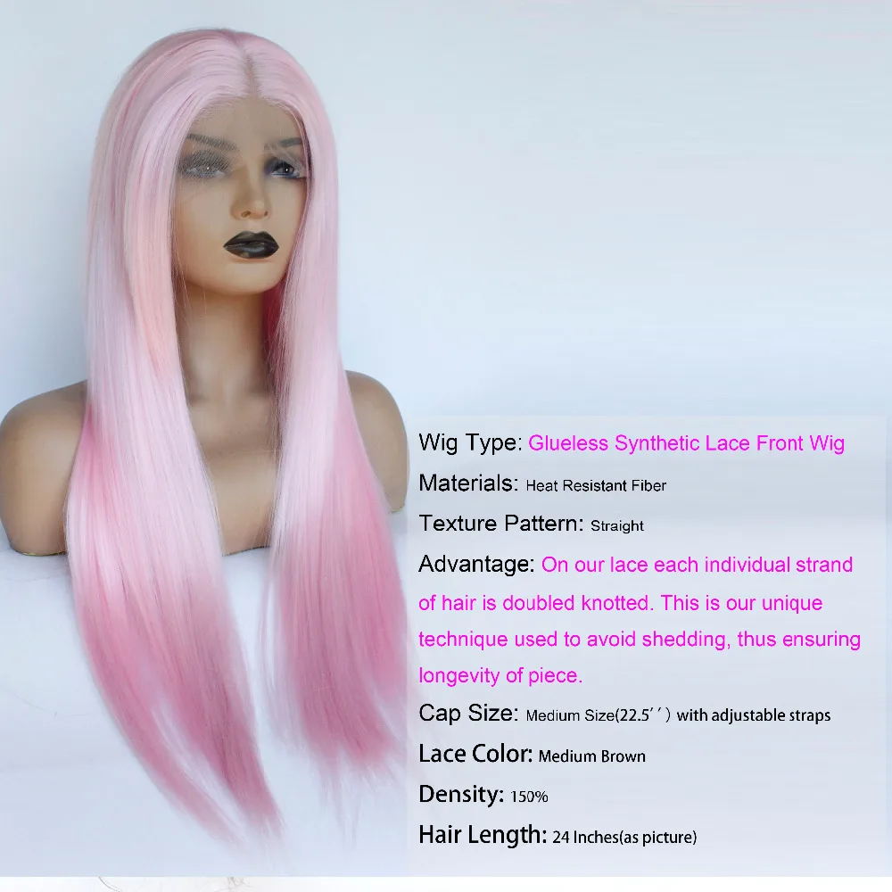 V'NICE прямой фиолетовый парик фронта шнурка синтетический жаростойкий цвет лаванды парик для женщин средняя часть фиолетовый бесклеевой волос Wi