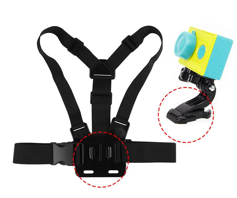 2pcs J Hook Buckle Torso Belt Helmet Mount Base For Gopro Hero 6 5 4 Session 3 Yi 4 K SJCAM SJ4000 Wifi Camera Accessories (4)