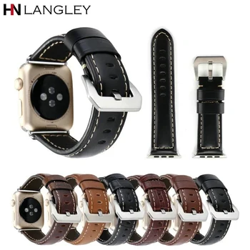 

Crocodile pattern High Quality Genuine leather Watch Band for Apple Watch Bands Series 1 2 3 4 38/42 mm 40/44 mm Sports Strap