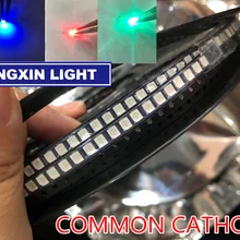 100 шт. SMD 3528 RGB светодиодный общий катод 20mA чип SMT триколор(красный зеленый синий) 1210 печатная плата поверхностного монтажа светоизлучающий диодный светильник