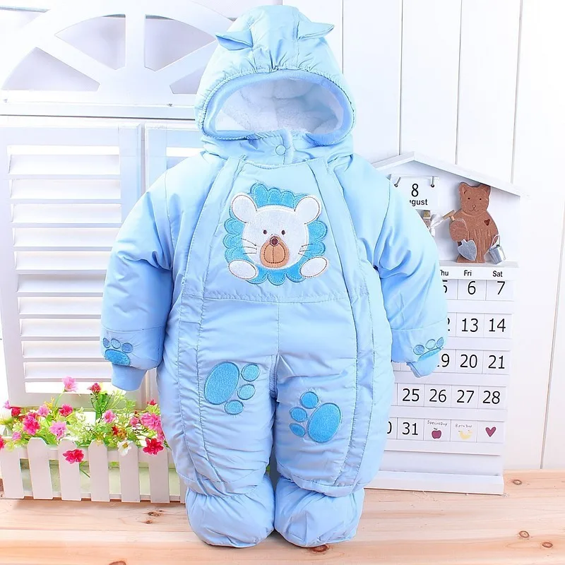 Autumn & Winter Newborn Infant Baby Clothes Fleece Animal Style Clothing Romper Baby Clothes Cotton-padded Overalls CL0437 (2)