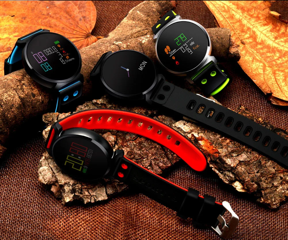 Voberry K2 Спорт Смарт часы-браслет водонепроницаемый смарт-браслет монитор сердечного ритма фитнес-трекер измерять кровяное давление